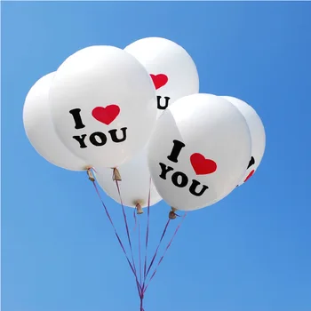 30stk Hjerte jeg Elsker Dig U Nyhed balloner Party Bryllup Valentine ' s Day, Fødselsdag Part Indretning Latex Balloner