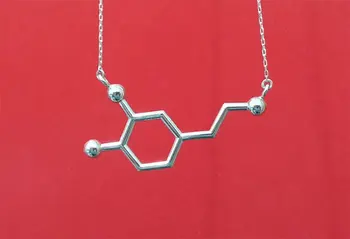 30STK - Hormonet Serotonin Molekyler 5-ht Halskæde Dopamin Mønster Halskæde Kemisk Formel Smykker Tilbehør