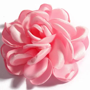 30stk/masse 6cm 14colors Vintage Brænde Eage Hår Rose Blomster Til Børn Tilbehør Kunstige Stof Blomster Til Pandebånd