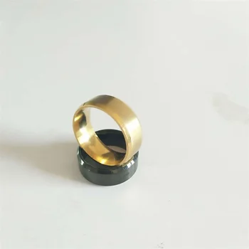 316l Rustfrit Stål Mænd Ring 8mm Sort & Sølv & Guld-farve Ringe til Kvinder, Mænd Smykker i Stor Størrelse Klassiske Finger Ringe