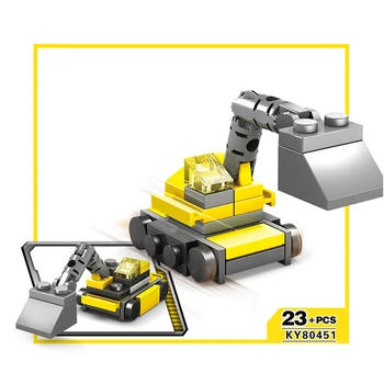 318pcs DIY Byggeri køretøjer gravemaskine Model byggesten Kompatibel Legoed byens Børn mursten Legetøj til dreng
