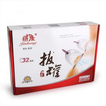 32 Stykker Dåser, kopper kinesiske vakuum cupping kit trække en vakuum-terapi apparater slappe af massagers kurve sugepumper