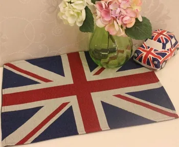 33*180cm Minimalistisk Britiske Union Jack Flag Dækkeserviet Isolering Mat bordløber klud Hjem bryllupsfest Hotel Dekoration
