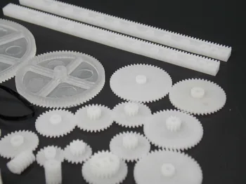 34 former for rack og pinion gear taske toy model skive plast worm gear reduktionsgear gør det selv kit yrelsen
