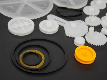 34 former for rack og pinion gear taske toy model skive plast worm gear reduktionsgear gør det selv kit yrelsen