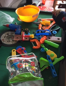 34 PC ' er, uddannelses-baby plastic legetøj tømrer værktøjer, haven, værktøj, legetøj værktøjer til drenge, kids værktøj tømrer byggeri