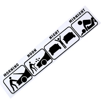 35*7cm Cool Funny Vinyl Bil Stickers og Klistermærker Vindue Visker Bag Forruden Indretning Bil Styling til BMW, VW, Ford, Toyota, Honda, Kia