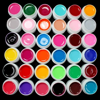 36 Potter/Set Ren Farve, UV Gel Neglelak For Professional Nail Beauty Soak Off Farverige UV-polsk