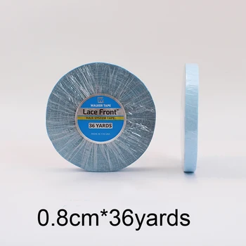 36 YardsX2.54CM Super DoubleSided Klæbemidler Blå Blonder Foran Støtte Tape Length33M For Tape Hair/Skin Weft Hair/Lace Parykker/Toupee