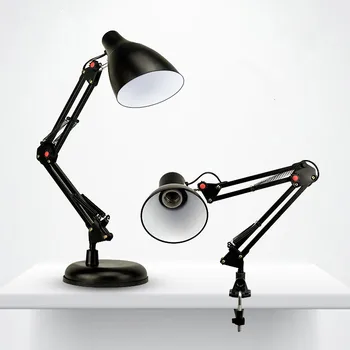 360 graders led bordlampe fleksibel tilpasning udtrækkelig E27 tabel læselampe til indendørs belysning lampara escritorio