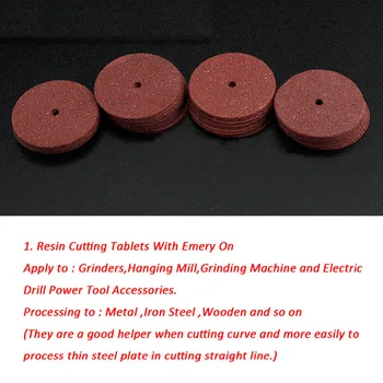 36PCS 24mm Harpiks Metal Kniven Hjul Disk for Dremel Roterende Værktøj til Træbearbejdning