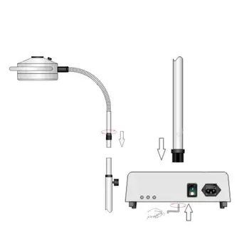36W 12 LED Mobile Kirurgisk Medicinsk Eksamen Lys AC Shadowless Lampe KD-2012D-3 KN -