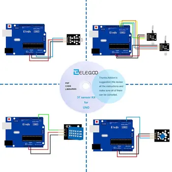 37-i-1 Sensor Modul-Kit til Arduino UNO R3, MEGA, NANO med gave
