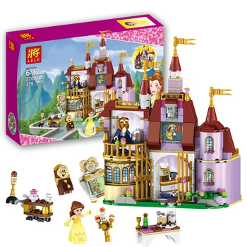 37001 Skønheden og Udyret Prinsesse Belle ' s Fortryllede Slot byggesten Pige Børn Model Legetøj Kompatibel med Legoe Blokke