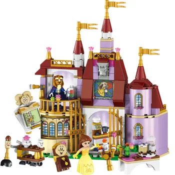 37001 Skønheden og Udyret Prinsesse Belle ' s Fortryllede Slot byggesten Pige Børn Model Legetøj Kompatibel med Legoe Blokke