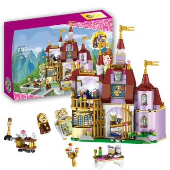 37001 Skønheden og Udyret Prinsesse Belle ' s Fortryllede Slot byggesten Pige Kids Legetøj Kompatibel med blokke prinsesse gave