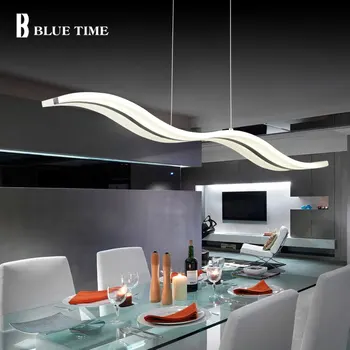 38W Køkkenet Led Pendel Moderne Til Stue Spisestue Hanglamp LED Glans Akryl Pendel Hjem lysarmaturer