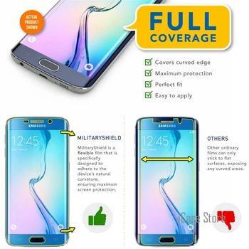 3D-Fuld Dækning af Hærdet Glas eksplosionssikker Screen Protector Til Samsung Galaxy S6 Kant Plus S6edge Buede Dækning Vagt Film