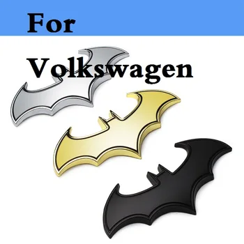 3D Metal Cool bat-Bil klistermærker batman logo badge decal til Volkswagen Jetta Lupo Lupo GTI Passat CC Passat R Phaeton Pointer