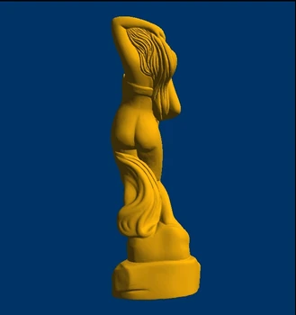 3D-model STL formate CNC computer udskæring relief Statue kvinder-1