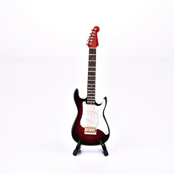 3D Musik Instrument Miniature Display Model Guitarer Og Kvalitet Tilfældet Stor Gave