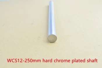 3D-printer stang 12mm aksel lineær aksel L 250 mm forkromet lineær styreskinne rund stang, aksel for cnc robot 1stk