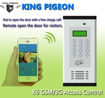 3G-GSM-Access Control Alarm System Intercom Understøtter RFID-Kort til en lejlighed, der arbejder for 200 værelses ejere K6