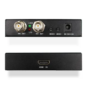 3G HD SD-HDMI til 2 Dual SDI BNC Scaler Video Converter HDMI2SDI Audio Video Adapter til Kamera Overvågning