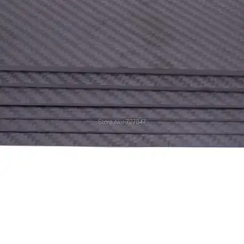 3K Ren Carbon Fiber Board 200 mm X 300 mm X 0,5 mm / 1 mm /1,5 mm/2 mm / 3 mm /4 mm tykkelse Carbon Plader Komposit Materiale Hårdhed
