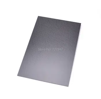 3K Ren Carbon Fiber Board 200 mm X 300 mm X 0,5 mm / 1 mm /1,5 mm/2 mm / 3 mm /4 mm tykkelse Carbon Plader Komposit Materiale Hårdhed