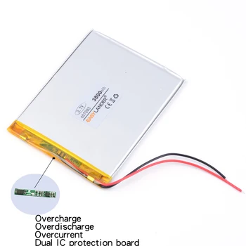 3Pcs 427093 3,7 V 3500mAh Polymer Li-ion Batteri Til Bluetooth Notebook Tablet PC iPAQ E-Bog-Power Bank PDA, Bærbare DVD-407093