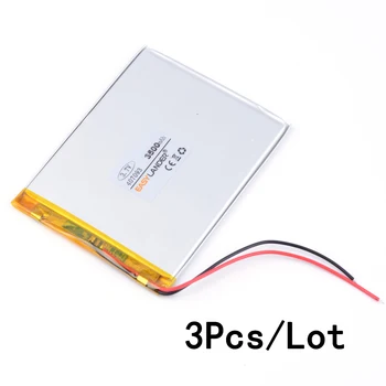3Pcs 427093 3,7 V 3500mAh Polymer Li-ion Batteri Til Bluetooth Notebook Tablet PC iPAQ E-Bog-Power Bank PDA, Bærbare DVD-407093