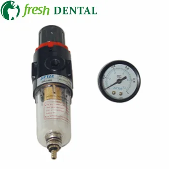 3PCS Dental Luft Reducere Ventil Med Runde trykmåler Luft Filter, Regulator Kompressor & trykreduktionsventil SL1259