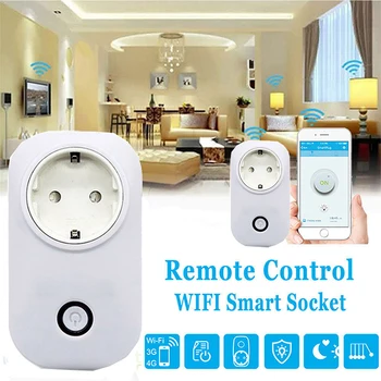 3PCS Sonoff S20 EU-Smart Home-ladeadapteren Trådløse Smart Switch WIFI home automation Stikkontakt via telefon arbejde med Alexa