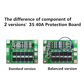 3S 40A Strygejern Lithium Batteri Oplader Protection Board med Balance PCB BMS For Bore-Motor 9,6 V 10,8 V Lipo Celle Modul