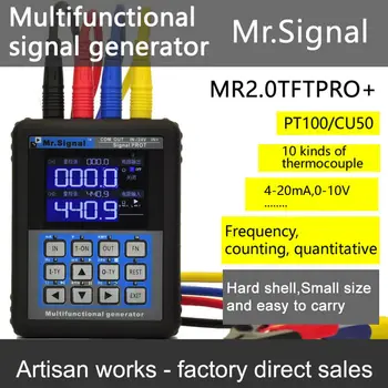 4-20mA generator kalibrering Aktuel spænding PT100 termoelementer Signal tryktransmitter, TFT-Skærm, USB-opladning-optager