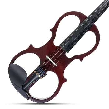 4/4 Electric Acoustic Violin Basswood Rode med Violin Tilfælde Dække Bue for Musikalske Strengeinstrument Elskere Begyndere