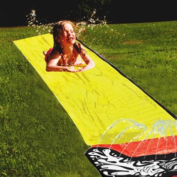 4.8 m Giant Surf 'N Water Slide Sjov Græsplæne Vandrutsjebaner, Pools For Børn Sommer PVC Spil Center Baghave Offentlig Børn Voksen Legetøj
