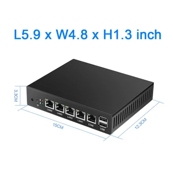 4*Ethernet RJ-45 Lan-Porte Mini-PC Celeron J1800 Dual Cores 2.41 Ghz Pfsense Firewall Router Network Security Desktop Windows 10