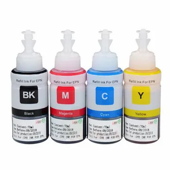 4-farve 100 ml Refill Blæk Kit til Epson L100 L110 L120 L132 L210 L222 L300 Inkjet Printer CISS Printer Blæk Patron