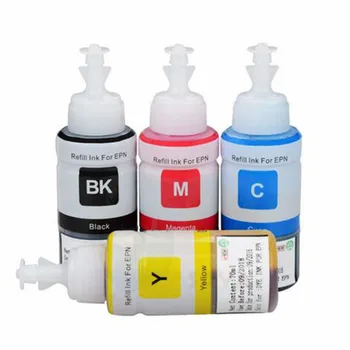 4-farve 100 ml Refill Blæk Kit til Epson L100 L110 L120 L132 L210 L222 L300 Inkjet Printer CISS Printer Blæk Patron