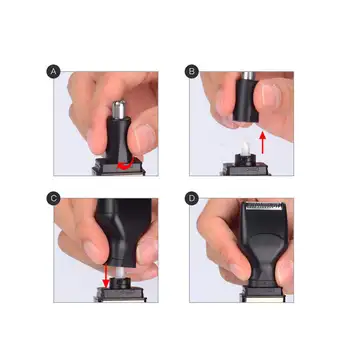 4-I-1 El-Næse Trimmer USB-Genopladelige Shaver til Mænd Ansigt, hårfjerning Næse, Øre-Templet Øjenbryn Trimmer Clipper Skæg Trimeren