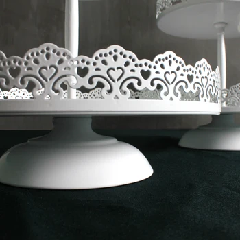 4 lag kage stå metal hvid bryllupskage værktøjer til cupcake vise plade party event hjem dekoration bageforme Køkken& bar