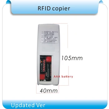 4 slags frekvens RFID-Kopimaskine/ Duplikator/ Cloner ID EM-læser & forfatter+ 10stk genskrivbare fjernbetjeninger