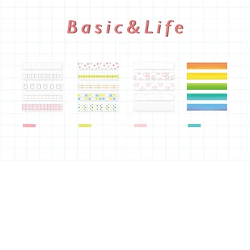 4 stk Grundlæggende mønster sticky note Rainbow memo pad Mini farve skrive dagbog mærkat Stationery Office-værktøjer skoleartikler F910