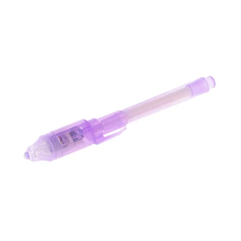 4 STK/sæt Usynligt Blæk Pen Bygget i UV-Lys Magic Marker For Pen Sikkerhed til At Bruge W15