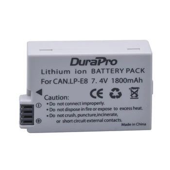 4 stk x DuraPro 1800mAH LP-E8 LP-E8 LPE8 Genopladelige Kamera Batteri til Canon 550D 600D Batteri af Høj Kvalitet !