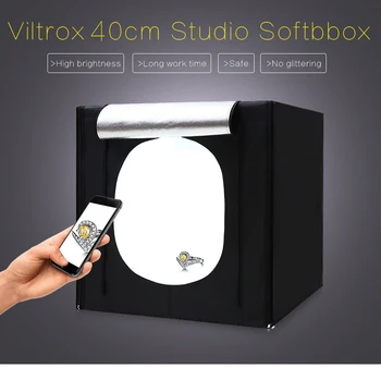 40*40*40CM LED Foto Studio Softbox at Skyde Lys Telt Soft Box Kit Soft Box Mini Fotografering er igang Med at Transportabel Taske