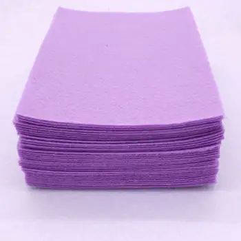 40 stykker Lavendel farve 1 mm Polyester Filt Stof Til Håndarbejde Diy Syning Håndlavet Følte Stof Fieltro feltro Nonwoven Colth