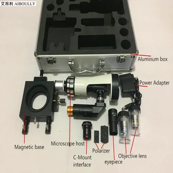 400 gange forstørret bærbare metallografi mikroskop håndholdte felt analyse af diagnostisk udstyr BJ-X400 med magnetiske base